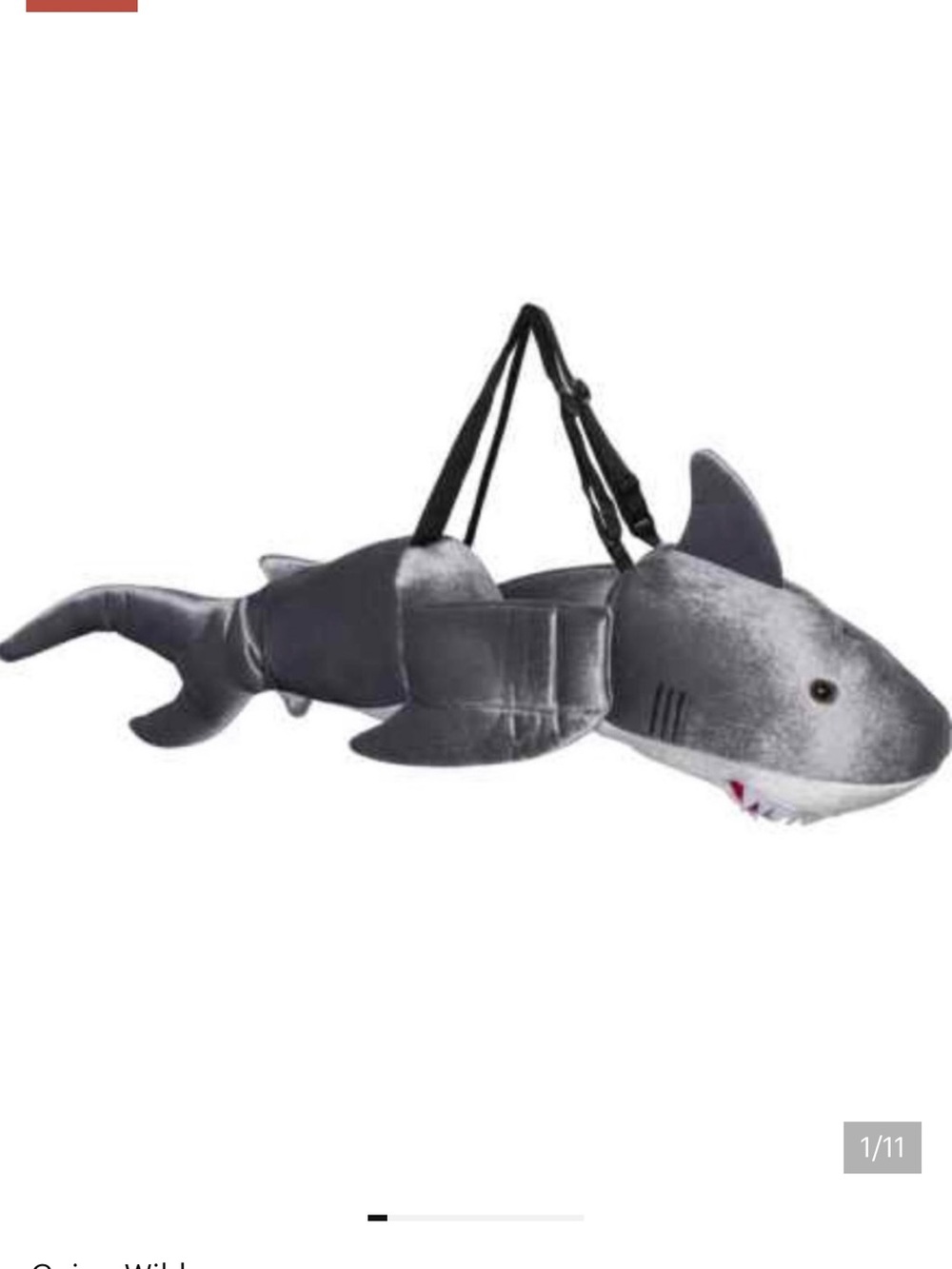 Going Wild Step-in 3D Shark Costume 3-7 yrs